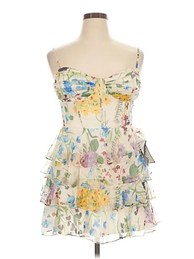 Alex & Sophia Cocktail Dress In Ivory