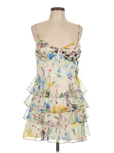 Alex & Sophia Cocktail Dress In Animal Print