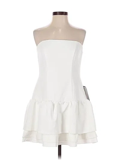Pre-owned Alex & Sophia Cocktail Dress In White