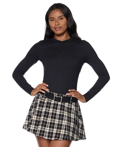 Alex & Sophia Juniors' Crewneck Dress In Blue