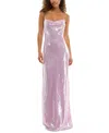 ALEX & SOPHIA JUNIORS' CROSS-BACK SEQUIN GOWN
