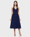 Alex & Sophia Juniors' Halter Midi Dress In Blue
