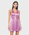 Alex & Sophia Juniors' Open-back Sleeveless Bodycon Dress In Pink