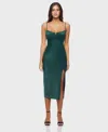 Alex & Sophia Juniors' V-neck Strappy Dress In Green