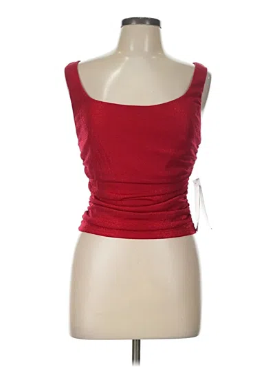 Alex & Sophia Sleeveless Top Red Sweetheart Neckline Tops