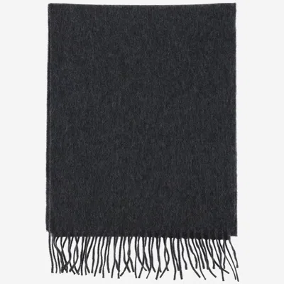 Alex Begg Cashmere Scarf In Grey