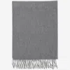 Alex Begg Cashmere Scarf In Grey