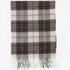 Alex Begg Cashmere Scarf With Check Pattern In Red