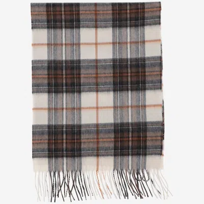 ALEX BEGG CASHMERE SCARF WITH CHECK PATTERN