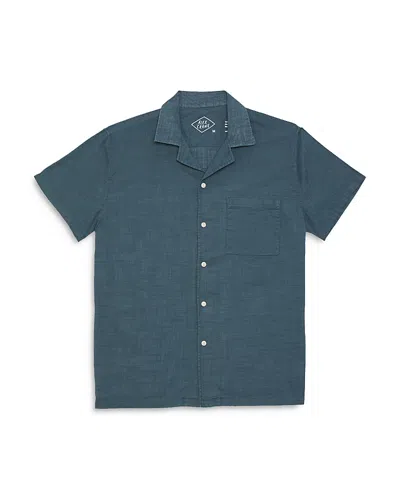 Alex Crane  Air Cotton Camp Shirt In Blue