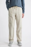 Alex Crane  Bo Linen Drawstring Pants In Multi