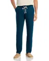 Alex Crane  Bo Linen Regular Fit Drawstring Pants In Purple