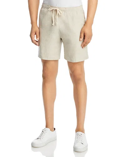Alex Crane  Bo Linen Shorts In Bone
