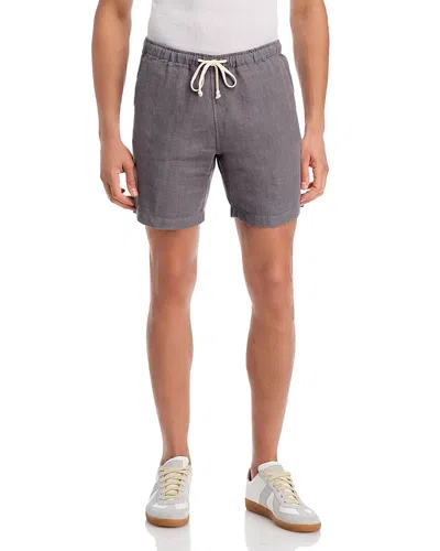 Alex Crane  Bo Linen Shorts In Gray