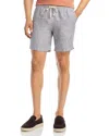 Alex Crane  Bo Linen Shorts In Lines