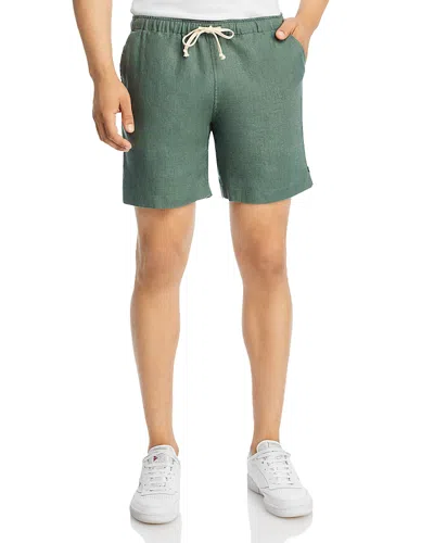 Alex Crane  Bo Linen Shorts In Pine