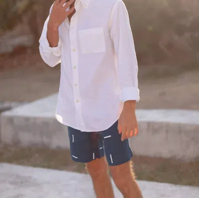 Alex Crane  Bo Pull-on Shorts In Blue