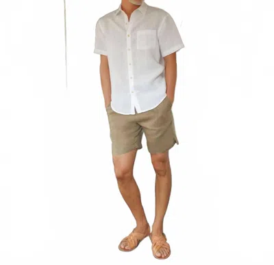 Alex Crane  Bo Pull-on Shorts In Olive Green