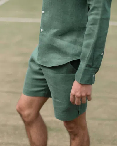 Alex Crane  Bo Pull-on Shorts In Pine In Green