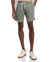 Alex Crane  Bo Slim Fit 6.75 Linen Shorts In Gray