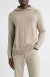 Alex Crane  Campo Hooded Merino Wool Sweater In Neutral