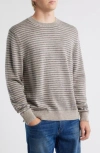 Alex Crane  Campo Merino Wool Crewneck Sweater In Gray