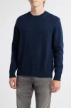 Alex Crane  Campo Merino Wool Crewneck Sweater In Blue