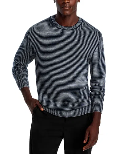Alex Crane  Campo Wool Crewneck Sweater In Indigo Lines