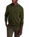 Alex Crane  Campo Wool Sweater Hoodie In Pine
