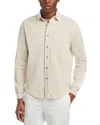 Alex Crane  Caza Knit Button Front Shirt In Ivory