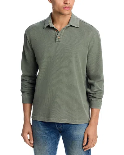 Alex Crane  Caza Long Sleeve Polo Shirt In Green