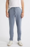 Alex Crane  Caza Organic Cotton Drawstring Waist Pants In Burgundy