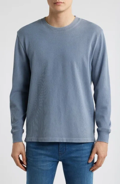 Alex Crane  Caza Rib Organic Cotton Sweatshirt In Wave