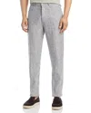 Alex Crane  Cham Regular Fit Linen Pants In Lines