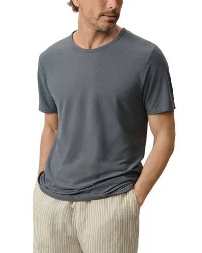 Alex Crane  Crepe Lake Crewneck T-shirt In Gray