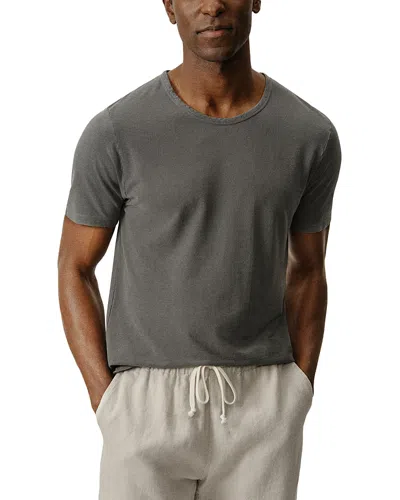 Alex Crane  Crepe Slate Crewneck T-shirt In Gray