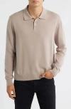 Alex Crane  Feather Organic Cotton Polo Sweater In Pink