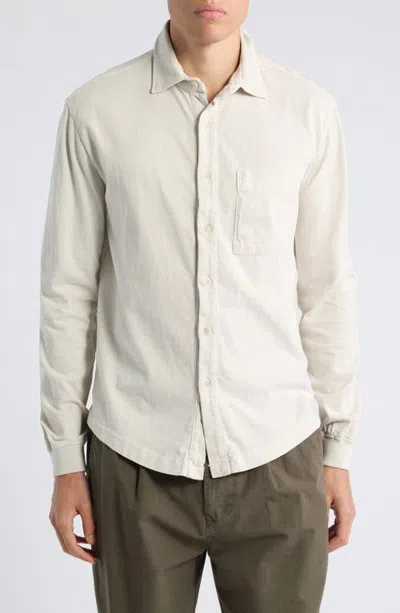 Alex Crane  Featherweight Organic Cotton Shirt In Neutral