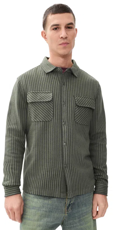 Alex Crane  Jac Shacket Bark In Gray