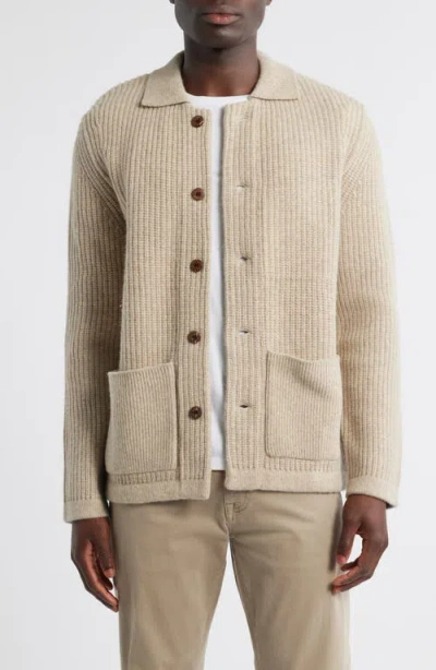 Alex Crane  Kite Merino Wool Cardigan In Neutral