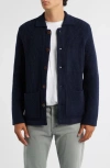 Alex Crane  Kite Merino Wool Cardigan In Blue