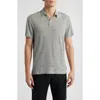 Alex Crane  Linen Polo In Gray