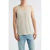 Alex Crane  Linen Tank In Neutral
