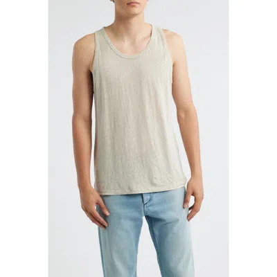 Alex Crane  Linen Tank In Neutral