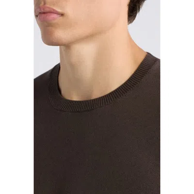 Alex Crane  Lolo Organic Cotton Sweater Tee In Bark
