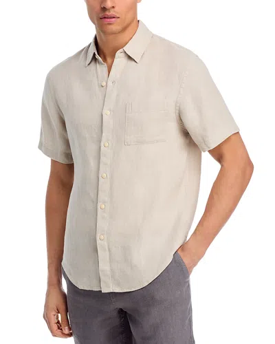 Alex Crane  Ola Short Sleeve Overdyed Shirt In Neutral