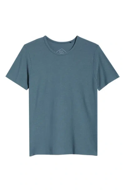 Alex Crane  Organic Cotton Crewneck T-shirt In Blue