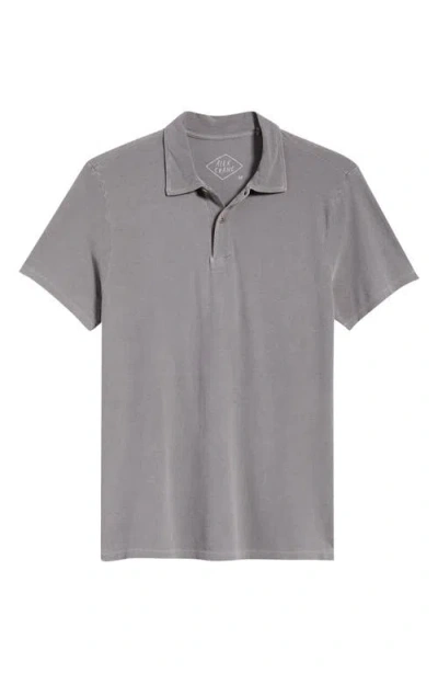 Alex Crane  Organic Cotton Polo In Gray