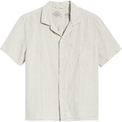 Alex Crane  Organic Linen Camp Shirt In Neutral
