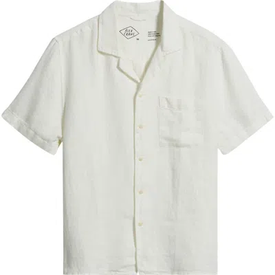 Alex Crane  Organic Linen Camp Shirt In Neutral